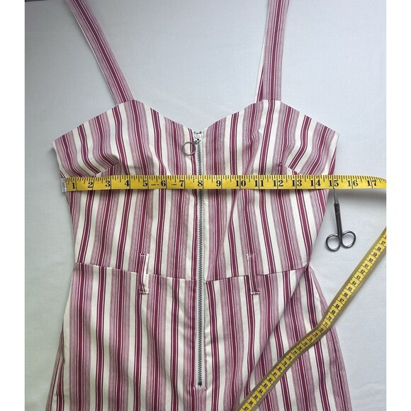 Romeo & Juliet Couture Womens Medium Jumpsuit Red & Ivory NWT - Picture 8 of 12